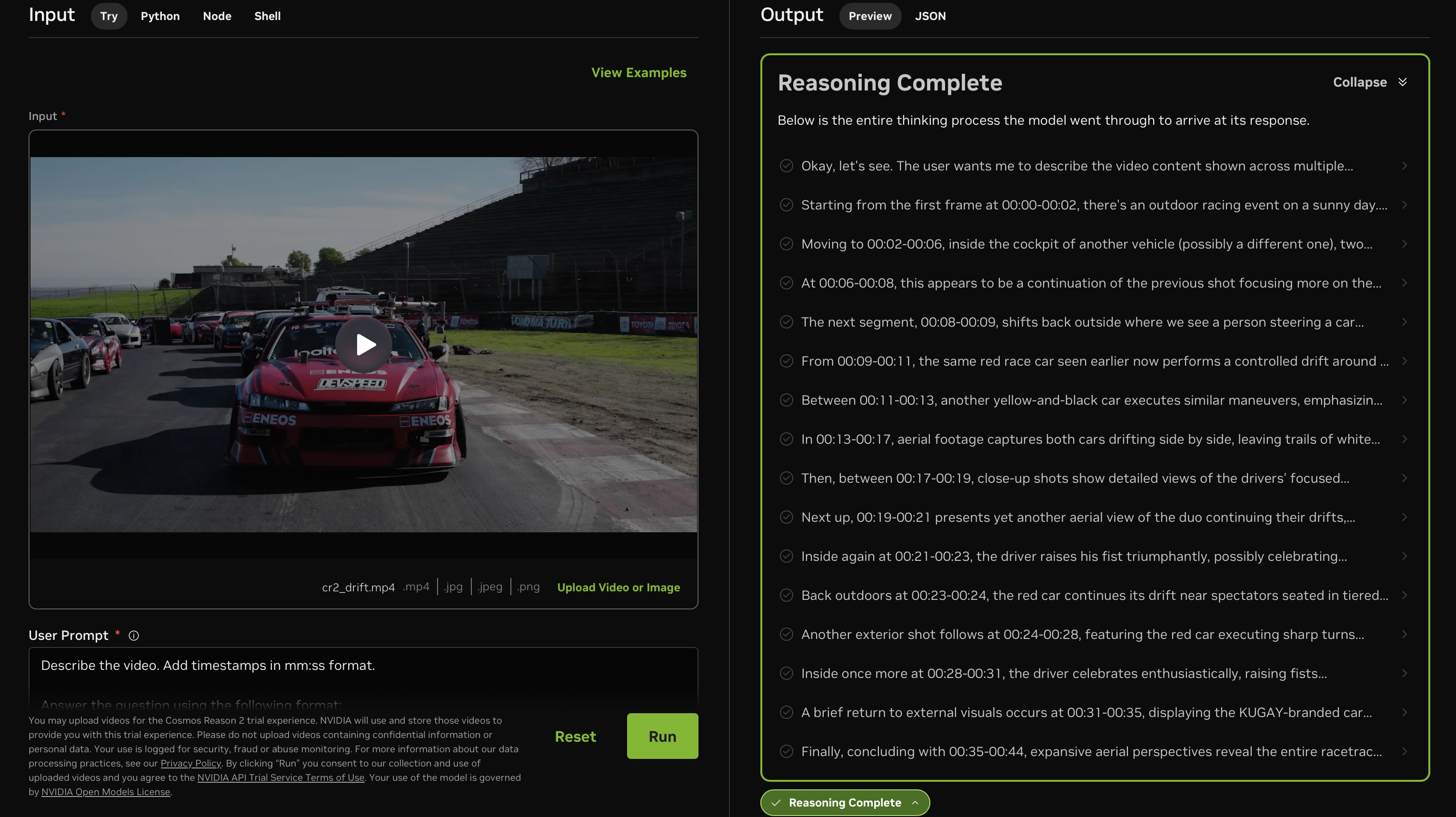 Data annotation and critique example